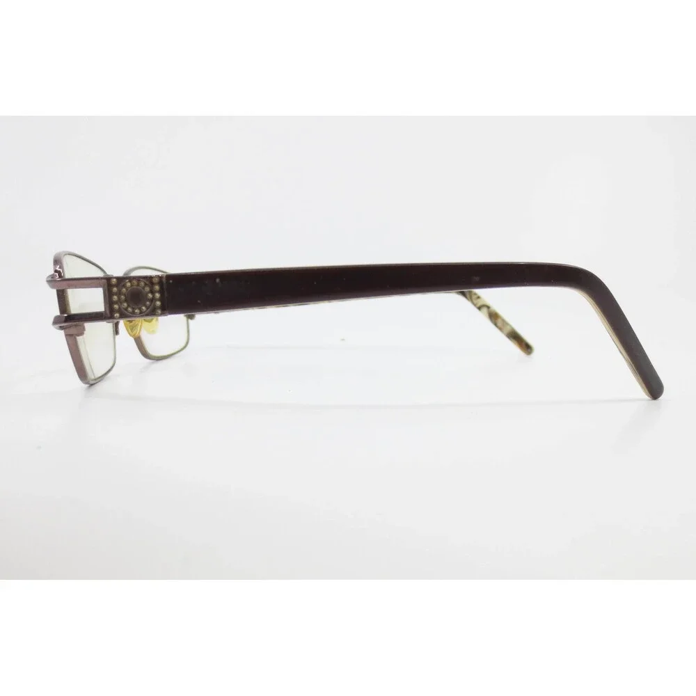 EasyClip S2434 Purple Rectangle Eyeglasses Marbled Tortoise Temples 51-16-135